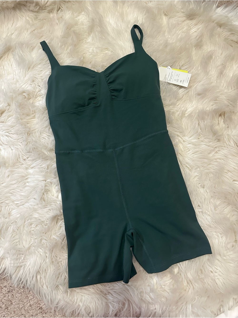 NWT all in motion Forest Green Fitted Romper